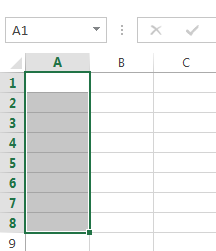 Screenshot of Excel 2013