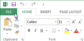 Screenshot of Excel