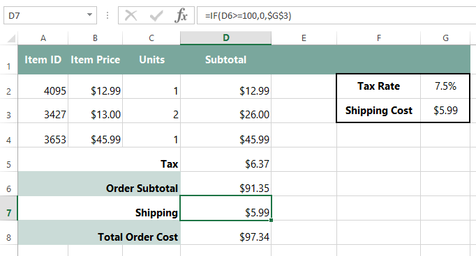 screenshot of excel 2013