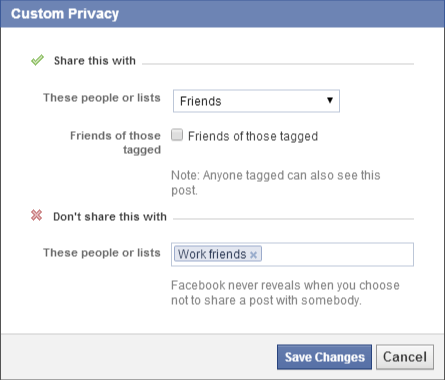 screenshot of Facebook