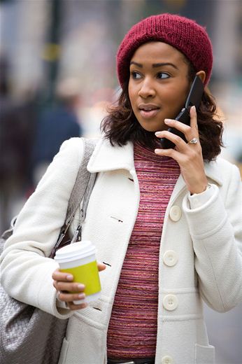 woman on phone