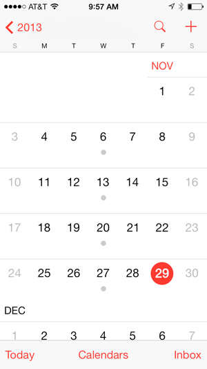 screenshot of the iPhone