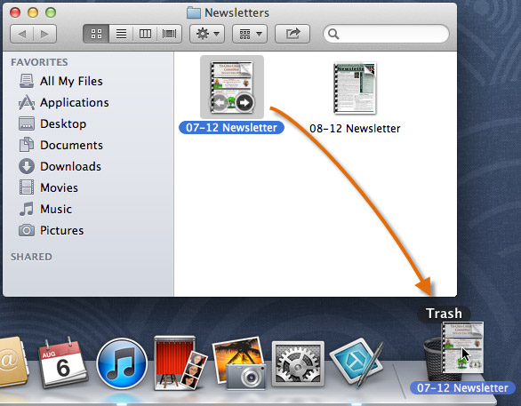 Screenshot of OS X Mountain Lion