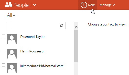 Screenshot of Microsoft account