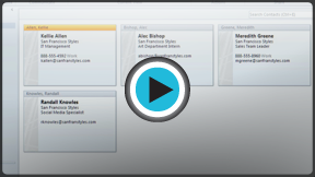 Launch "Managing Contacts in Outlook 2010" video!