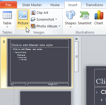 Screenshot of PowerPoint 2010