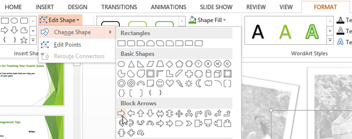 Screenshot of PowerPoint 2013