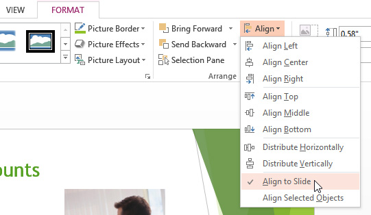 Screenshot of PowerPoint 2013