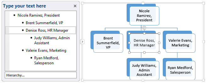 Screenshot of Excel 2013