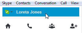 Screenshot of Skype