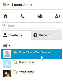 Screenshot of Skype