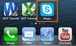 Screenshot of Skype