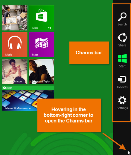 Screenshot of Windows 8