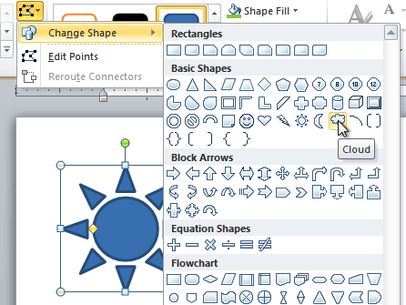 Choosing a new shape