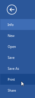 Screenshot of Word 2013