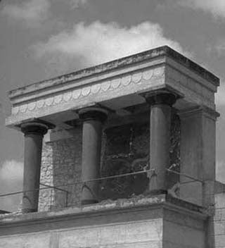 Photo of a Greek temple.