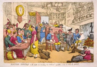 Doctor Syntax - a British cartoon by Thomas Rowlandson.