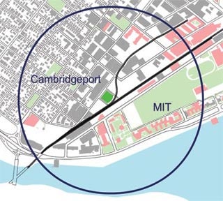 Map of Cambridge.