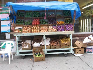 Fruit stand.