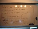 Notes on a whiteboard about light curve.