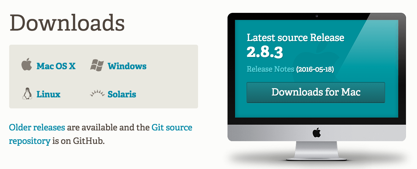 Download latest version of Git