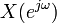 X(e^{j\omega})