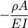 -\frac{\rho A}{EI}