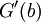 G'(b)\,