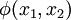 \phi(x_1,x_2)\,