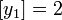 [y_{1}] = 2
