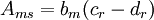 A_{ms} = b_m (c_r - d_r)
