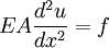 EA\frac{d^2u}{dx^2}=f
