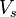 ~V_s 