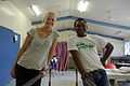 Portrait of Occupational Therapy volunteer Melanie Glapa and student George Hage at the physiotherapy ward at the National Referral Hospital, Honiara..jpg