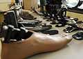 US Navy 101112-N-7214P-006 A variety of custom carbon technology prosthetic feet are made in the prosthetic laboratory at Naval Medical Center San.jpg