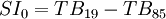 SI_0=TB_{19}-TB_{85}