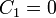 C_1 = 0\,