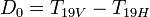 D_0=T_{19V}-T_{19H}